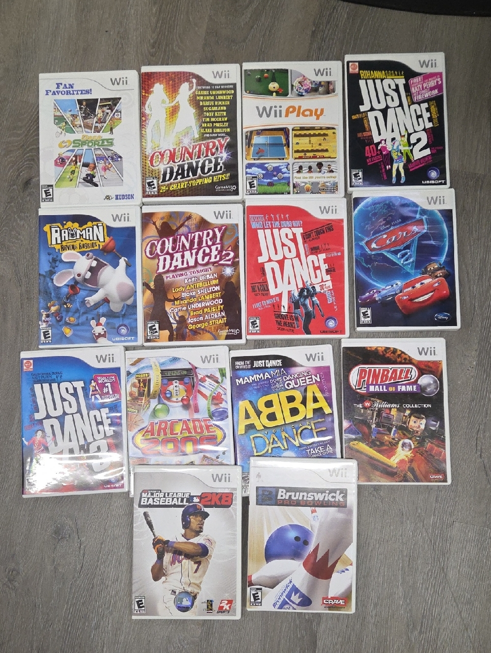 Nintendo Wii Game Lot Of 14
